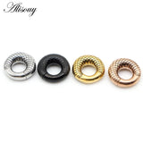 1PC 0G 8mm Stainless Steel Round Hinge Ear Weight Plugs Tunnel Ear Gauges