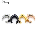 2pcs Stainless Steel Ear Plugs Tunnels Gauges Weights