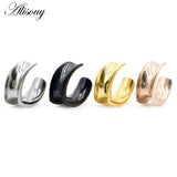 2pcs Stainless Steel Ear Plugs Tunnels Gauges Weights