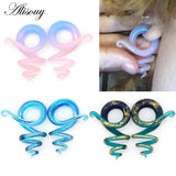 Colorful Spring Ear Piercing Expanders 6mm 8mm 10mm