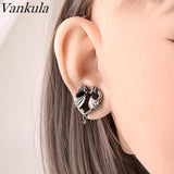 2PCS Stainless Steel Dragon Saddle Plugs Ear Gauges Tunnels Piercing