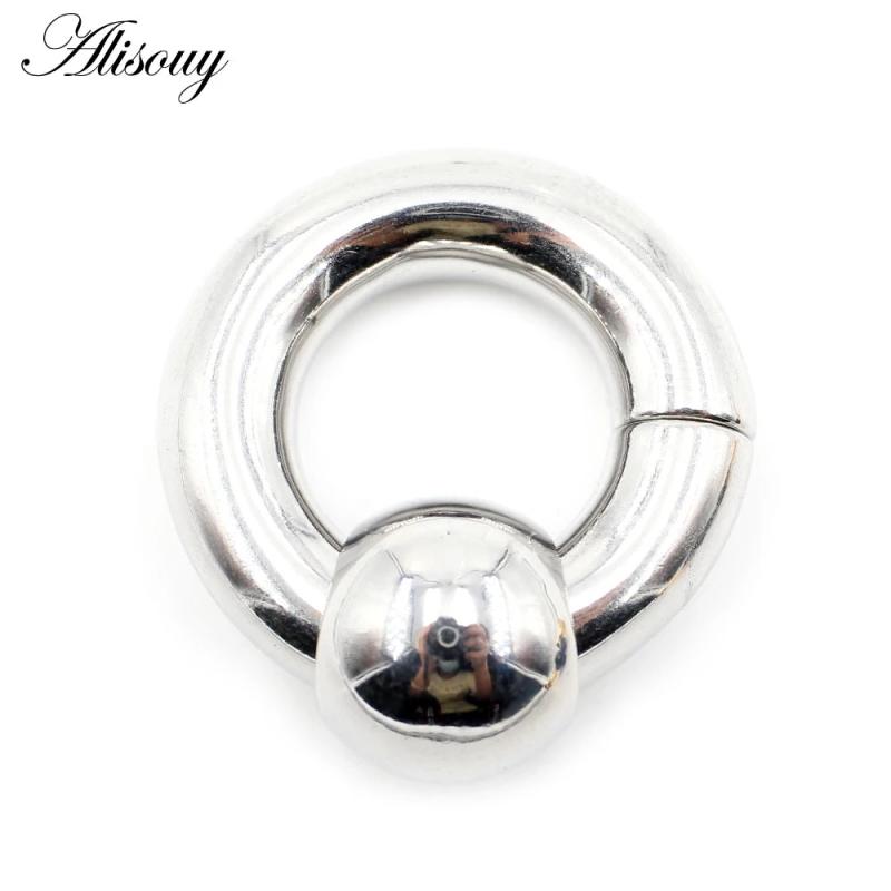 Stainless Steel Ball Circle Ear Weight Expander Stretcher Plugs Gauges