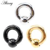 Stainless Steel Ball Circle Ear Weight Expander Stretcher Plugs Gauges