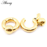 Stainless Steel Ball Circle Ear Weight Expander Stretcher Plugs Gauges