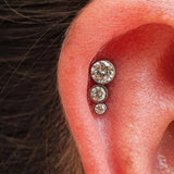 16G Titanium Tragus Labret Lip Cartilage Earring Body Jewelry