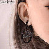 Vankula Moth Ear Weights Stainless Steel Dangle Plugs Hooks Gauges Expander