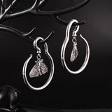 Vankula Moth Ear Weights Stainless Steel Dangle Plugs Hooks Gauges Expander