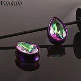 Punk Stainless Steel Round Zircon Ear Piercing Tunnels
