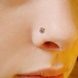 3pcs 18G Rose Flower Nose Hoop Stud Piercings 316L Stainless Steel Body Jewelry