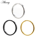 Stainless Steel Ear Weights Heavy Expander Plugs Gauges Hoop Earrings