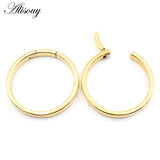Stainless Steel Ear Weights Heavy Expander Plugs Gauges Hoop Earrings