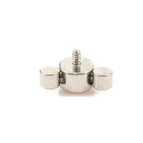 ASTM F136 Titanium 3 Crystal Curved Labret Stud