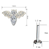 G23 Titanium Body PIERC RING bat ear studs