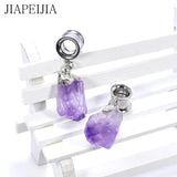 Crystal Pendant Ear Plug Tunnels Ear Gauges Body Piercing Jewelry
