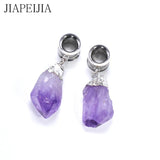 Crystal Pendant Ear Plug Tunnels Ear Gauges Body Piercing Jewelry