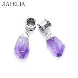 Crystal Pendant Ear Plug Tunnels Ear Gauges Body Piercing Jewelry
