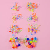 110Pcs Glow In Dark Acrylic Belly Button Ring Eyebrow Lip Piercing