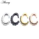 316L Stainless Steel C Pattern Lace Ear Weights Expander Stretcher Plugs