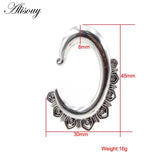 316L Stainless Steel C Pattern Lace Ear Weights Expander Stretcher Plugs