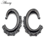 316L Stainless Steel C Pattern Lace Ear Weights Expander Stretcher Plugs