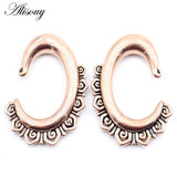 316L Stainless Steel C Pattern Lace Ear Weights Expander Stretcher Plugs