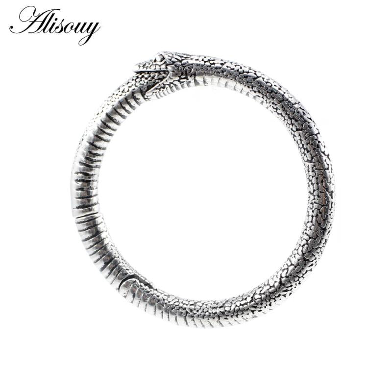 Stainless Steel Snake Circle Ear Weights Hanger Expander Stretcher Plugs Gauges