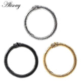 Stainless Steel Snake Circle Ear Weights Hanger Expander Stretcher Plugs Gauges