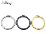 Stainless Steel Snake Circle Ear Weights Hanger Expander Stretcher Plugs Gauges