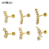 6 Pcs Stainless Steel Ear Piercing Earrings for Women Girls
