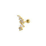 6 Pcs Stainless Steel Ear Piercing Earrings for Women Girls