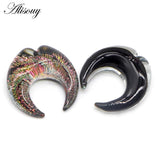 Hot Sell Colorful Crescent Piercing Ear Plugs Earring Strechers