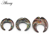 Hot Sell Colorful Crescent Piercing Ear Plugs Earring Strechers