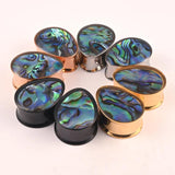 2pcs 8-25mm Stainless Steel Water Drop Ear Tunnels Plugs
