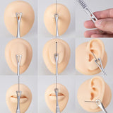 Stainless Steel Body Piercing Tweezers Ear Lip Belly N