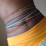 African Waist Beaded Chain Layered Belly Body Chain