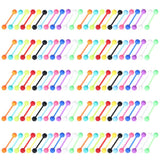 120Pcs Acrylic 6mm Ball Tongue Piercing Barbell Nipple Navel Tongue Ring