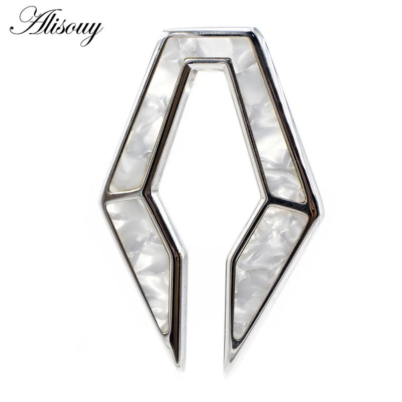 12mm Stainless Steel Rhombus Shell Ear Weights