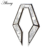 12mm Stainless Steel Rhombus Shell Ear Weights
