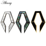 12mm Stainless Steel Rhombus Shell Ear Weights