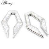 12mm Stainless Steel Rhombus Shell Ear Weights