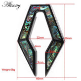 12mm Stainless Steel Rhombus Shell Ear Weights