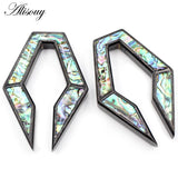 12mm Stainless Steel Rhombus Shell Ear Weights