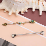 Long Dragon Claw Industrial Barbell Piercing Earrings