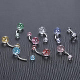 90Pcs Colorful Acrylic Belly Bars Body Piercing Jewelry