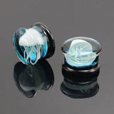 Jellyfish Glass Ear Plug Gauges Earring Piercing Expander Flesh Tunnel Stretcher