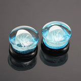 Jellyfish Glass Ear Plug Gauges Earring Piercing Expander Flesh Tunnel Stretcher