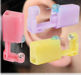 6pcs 6 Colors Disposable Ear Piercing Gun Stainless Steel Earring Tool