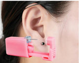 6pcs 6 Colors Disposable Ear Piercing Gun Stainless Steel Earring Tool