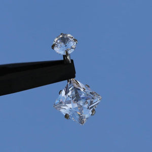 14G ASTM F136 Titanium Navel Belly Button Ring Crystal Piercing
