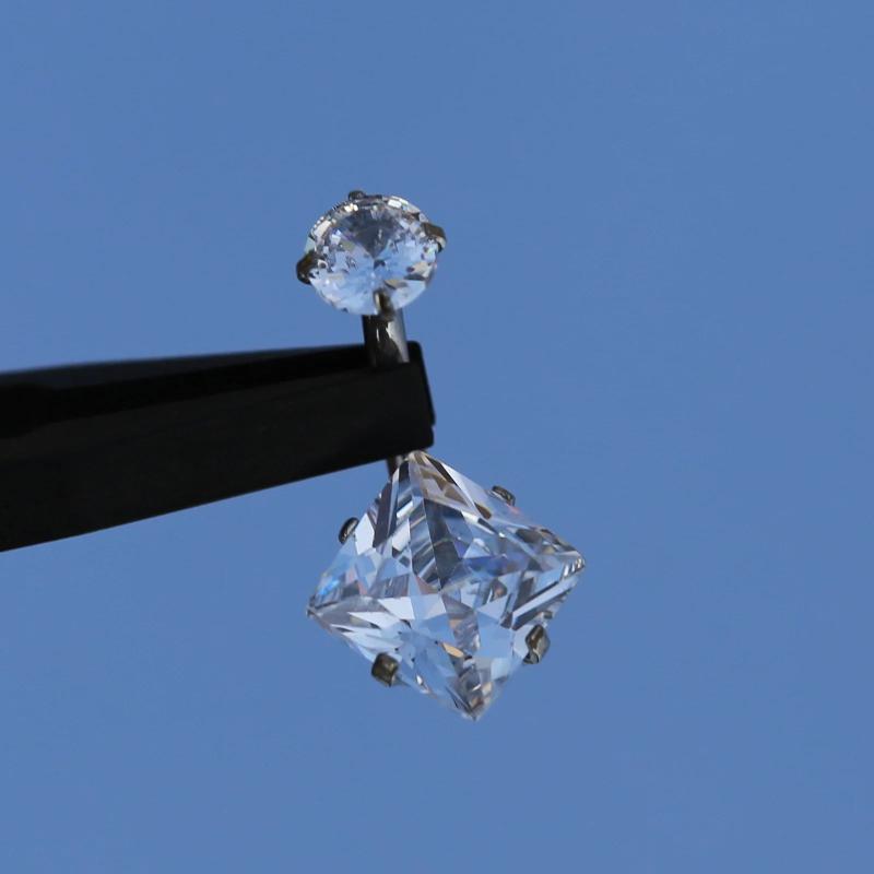 14G ASTM F136 Titanium Navel Belly Button Ring Crystal Piercing